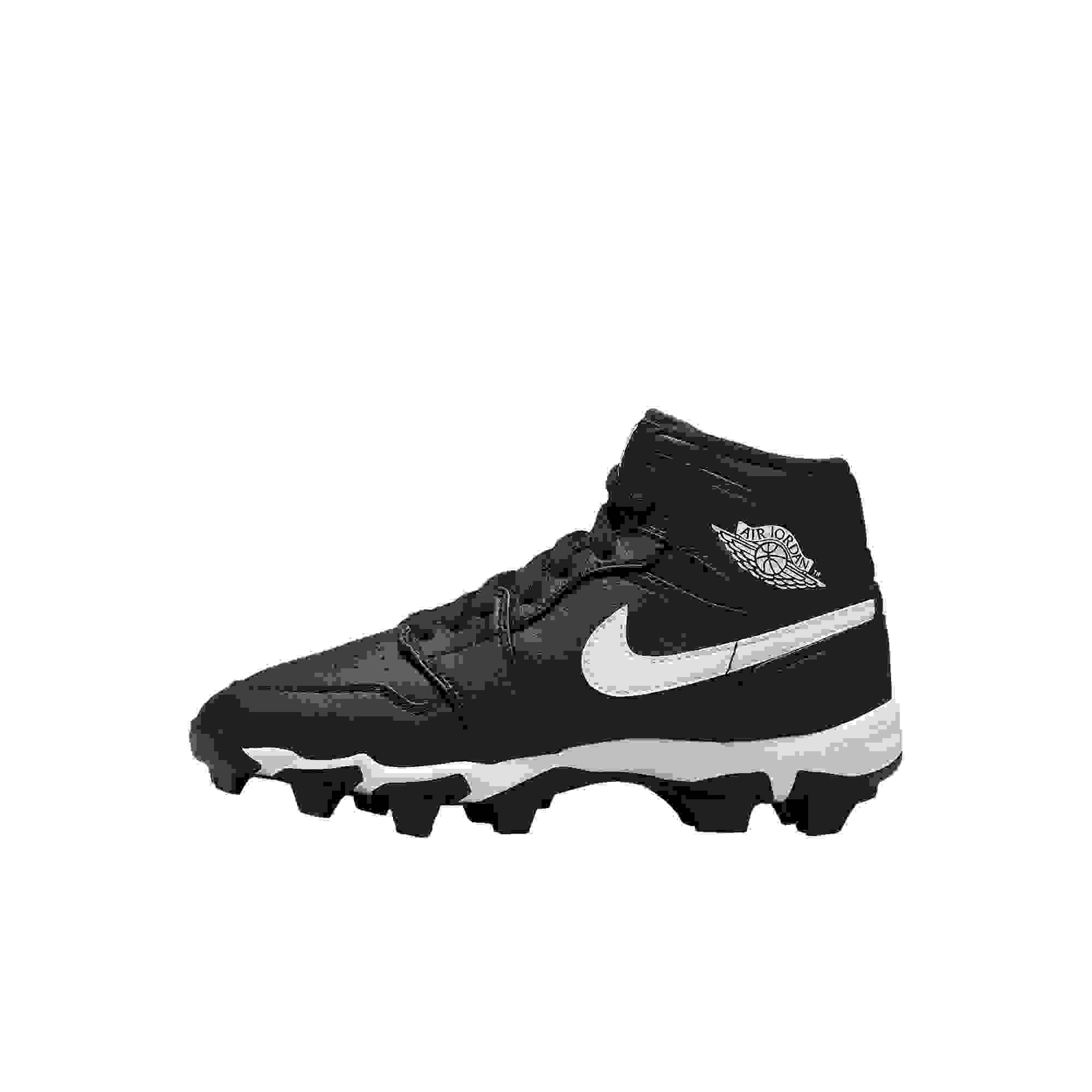 Jordan 1 Mid Preschool Boys' "Black/White" Football Cleat